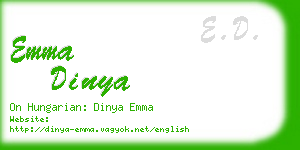 emma dinya business card
